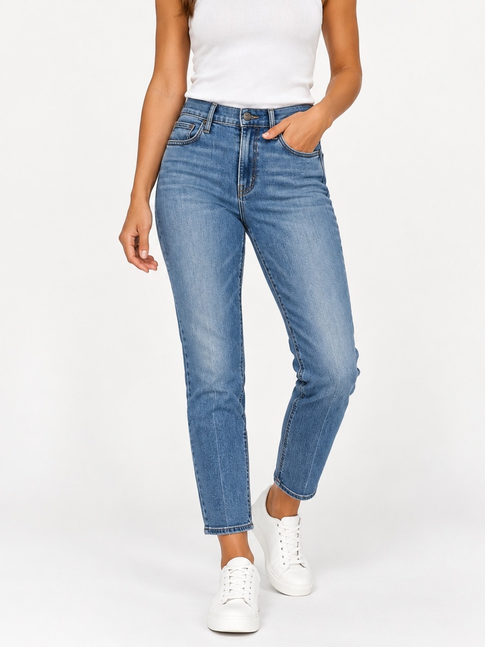 MOTHER The Mid Rise Dazzler Ankle Jeans We The Animals Blue Size 31